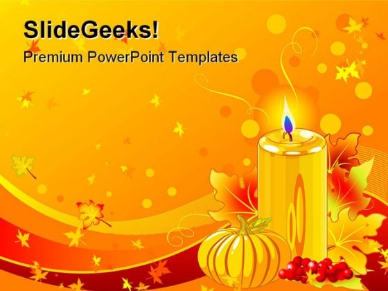 Candle Abstract Religion PowerPoint Template 0610 Candle Abstract Religion PowerPoint Template 0610