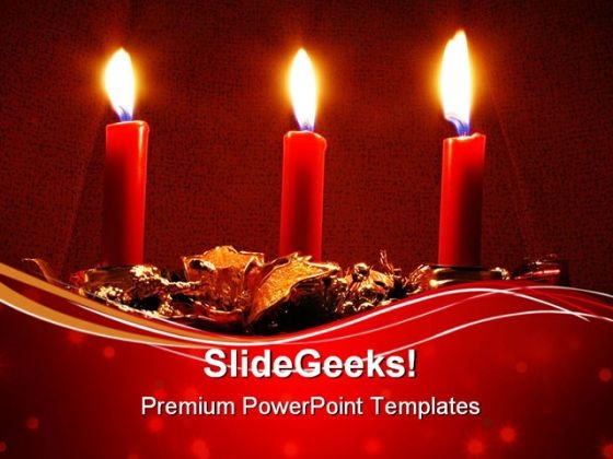 Candles Festival PowerPoint Themes And PowerPoint Slides 0711