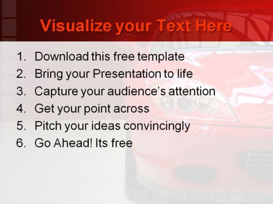 Car Manufacturing PowerPoint Template colorful content ready