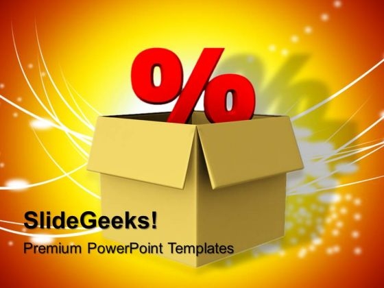 Cardboard Box With Percentage Signs PowerPoint Templates And PowerPoint Themes 1012 Cardboard Box With Percentage Signs PowerPoint Templates And PowerPoint Themes 1012