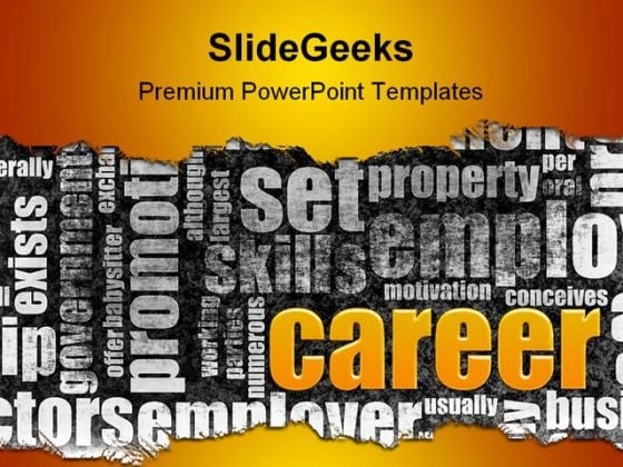 Career Business Future PowerPoint Template 1110 Career Business Future PowerPoint Template 1110