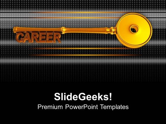Career Key Isolated PowerPoint Templates And PowerPoint Themes 1012