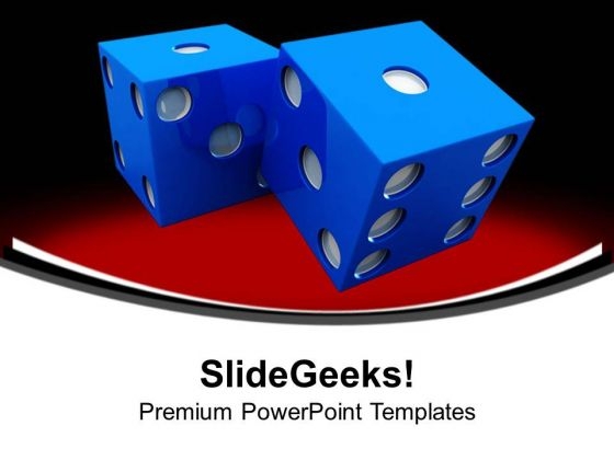 Casino Game Dices Lifestyle PowerPoint Templates Ppt Backgrounds For Slides 0413 Casino Game Dices Lifestyle PowerPoint Templates Ppt Backgrounds For Slides 0413