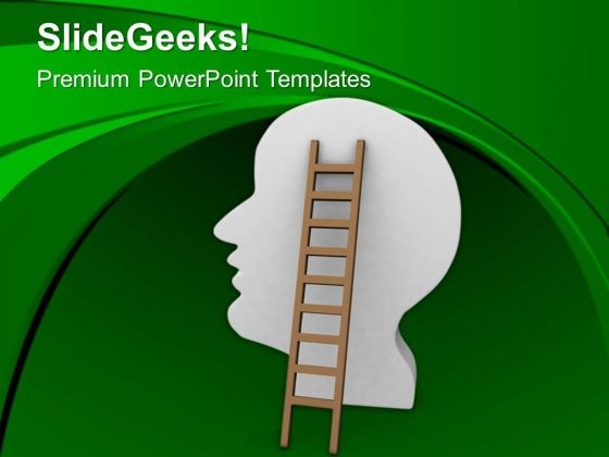 Catch The Ladder Of Brain PowerPoint Templates Ppt Backgrounds For Slides 0513 Catch The Ladder Of Brain PowerPoint Templates Ppt Backgrounds For Slides 0513
