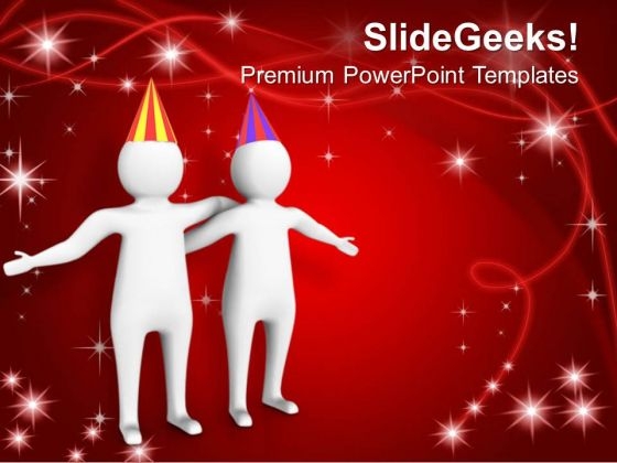 Celebrate The Party With Friends PowerPoint Templates Ppt Backgrounds For Slides 0713 Celebrate The Party With Friends PowerPoint Templates Ppt Backgrounds For Slides 0713