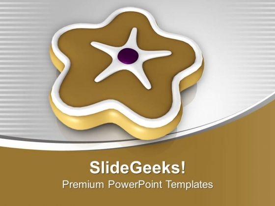 Celebration Cookie For Christmas PowerPoint Templates Ppt Backgrounds For Slides 0513 Celebration Cookie For Christmas PowerPoint Templates Ppt Backgrounds For Slides 0513