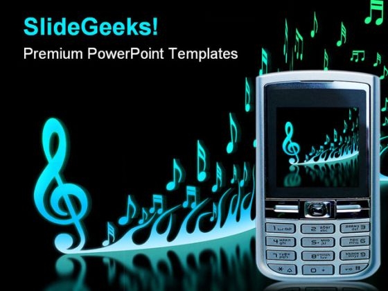 cell_phone_music_powerpoint_template_0610_title