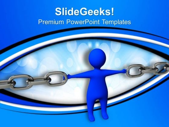 Chain And Person Security PowerPoint Templates And PowerPoint Themes 0612