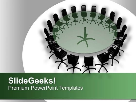 Chairs Around The Conference Table PowerPoint Templates Ppt Backgrounds For Slides 0313 Chairs Around The Conference Table PowerPoint Templates Ppt Backgrounds For Slides 0313