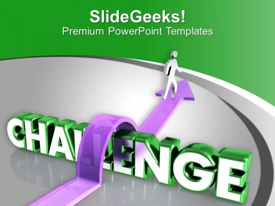 Challenge Yourself With New Tasks PowerPoint Templates Ppt Backgrounds For Slides 0613