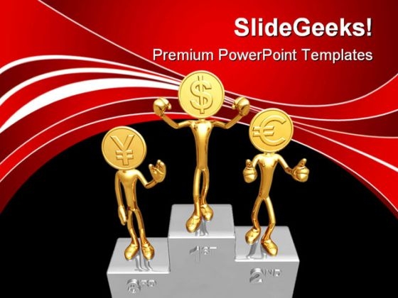 Champions Podium Success PowerPoint Templates And PowerPoint Backgrounds 0611
