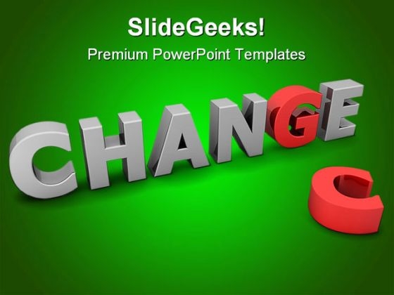 Chance To Change Business PowerPoint Template 1010