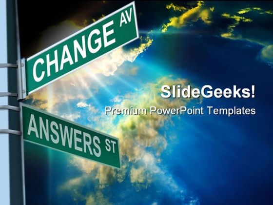 Change Answer Transportation PowerPoint Template 0610 Change Answer Transportation PowerPoint Template 0610