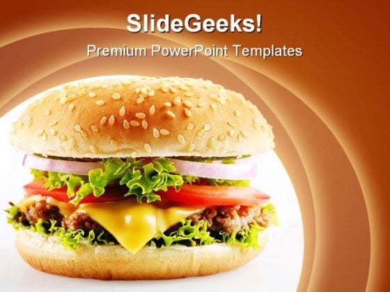 Cheese Burger Food PowerPoint Themes And PowerPoint Slides 0211 Cheese Burger Food PowerPoint Themes And PowerPoint Slides 0211