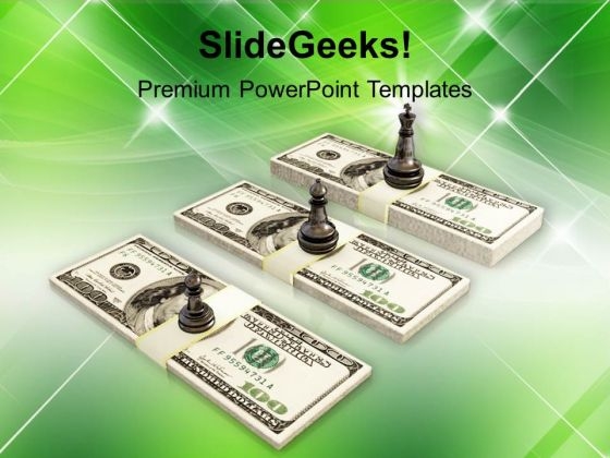 Chess King Queen Stand On Us Dollars Business PowerPoint Templates And PowerPoint Themes 1112 Chess King Queen Stand On Us Dollars Business PowerPoint Templates And PowerPoint Themes 1112