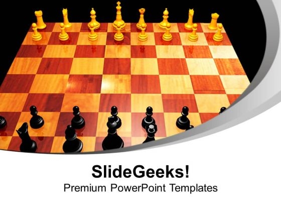 Chess Leisure Challenge Checkmates Game PowerPoint Templates Ppt Backgrounds For Slides 0113
