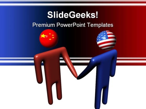 Chinese American Meeting Handshake PowerPoint Themes And PowerPoint Slides 0811 Chinese American Meeting Handshake PowerPoint Themes And PowerPoint Slides 0811