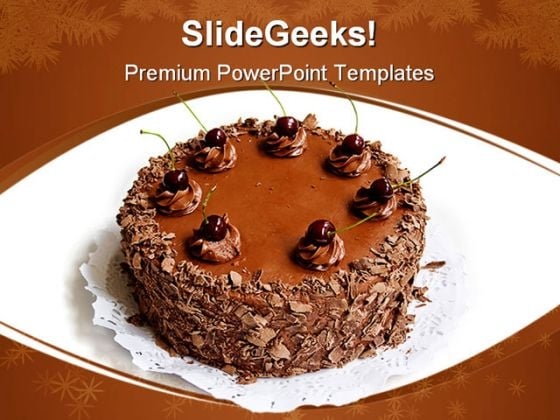 Chocolate Cake Health PowerPoint Themes And PowerPoint Slides 0211