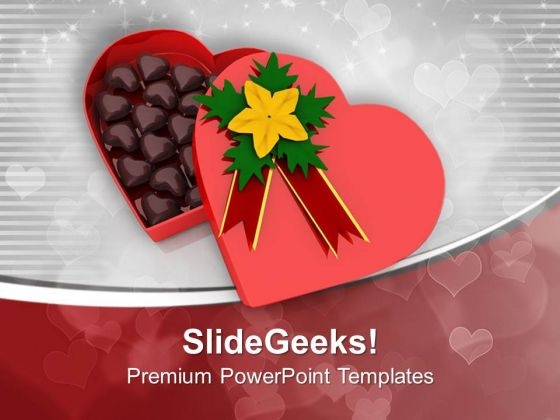 Chocolate Gift Box For Festivals PowerPoint Templates Ppt Backgrounds For Slides 0713 Chocolate Gift Box For Festivals PowerPoint Templates Ppt Backgrounds For Slides 0713