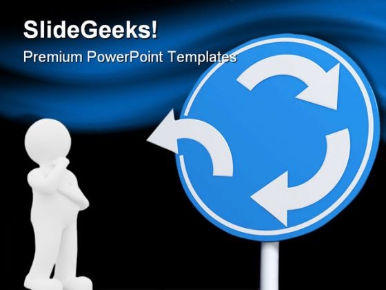 Choice Directions People PowerPoint Template 0910 Choice Directions People PowerPoint Template 0910