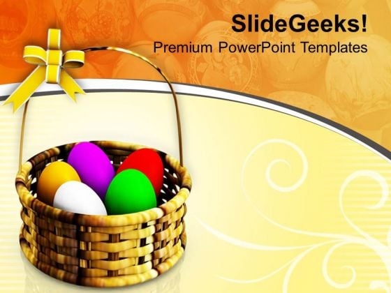 Choose Right Basket Of Easter Eggs PowerPoint Templates Ppt Backgrounds For Slides 0813 Choose Right Basket Of Easter Eggs PowerPoint Templates Ppt Backgrounds For Slides 0813