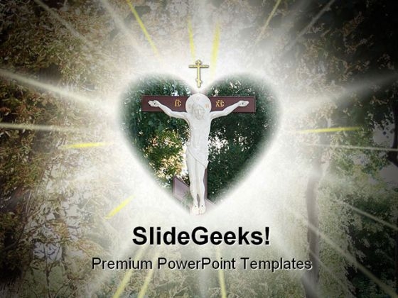 Christ Crucifix Abstract PowerPoint Themes And PowerPoint Slides 0811
