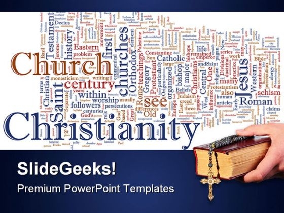 Christian Word Cloud Religion PowerPoint Templates And PowerPoint Backgrounds 0211