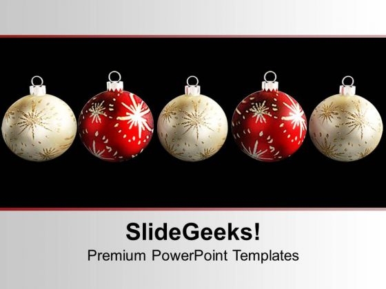 Christmas Balls White And Red Christmas PowerPoint Templates Ppt Backgrounds For Slides 1212 Christmas Balls White And Red Christmas PowerPoint Templates Ppt Backgrounds For Slides 1212