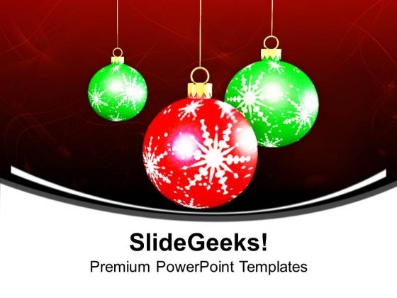 Christmas Baubles Decoration PowerPoint Templates Ppt Backgrounds For Slides 1112