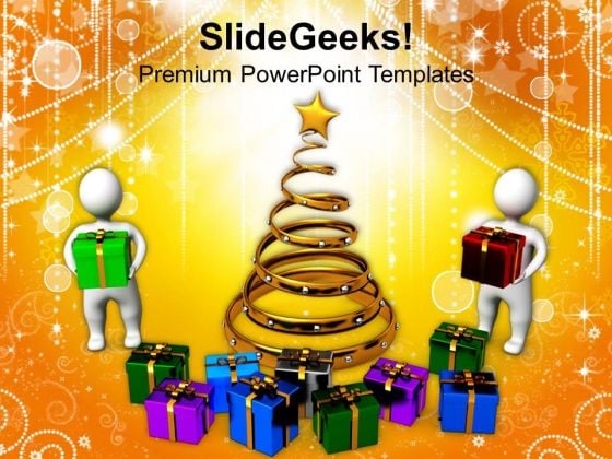 Christmas Celebration With Presents Holidays PowerPoint Templates Ppt Backgrounds For Slides 1212 Christmas Celebration With Presents Holidays PowerPoint Templates Ppt Backgrounds For Slides 1212