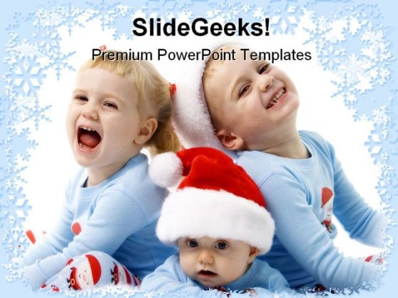 Christmas Children Holidays PowerPoint Template 1010 Christmas Children Holidays PowerPoint Template 1010