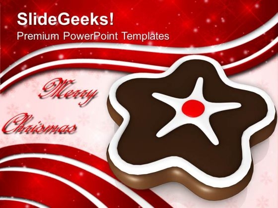 Christmas Cookie Celebration Theme PowerPoint Templates Ppt Backgrounds For Slides 0413 Christmas Cookie Celebration Theme PowerPoint Templates Ppt Backgrounds For Slides 0413
