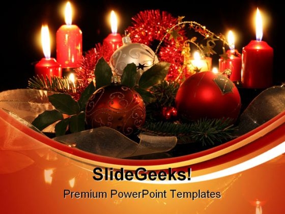 Christmas Decorations Festival PowerPoint Templates And PowerPoint Backgrounds 0511