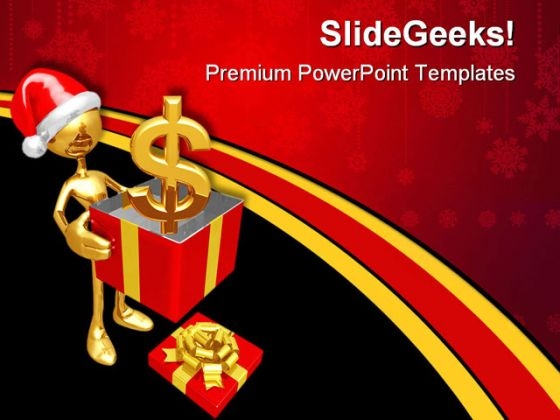 Christmas Gift Dollar Festival PowerPoint Templates And PowerPoint Backgrounds 0711 Christmas Gift Dollar Festival PowerPoint Templates And PowerPoint Backgrounds 0711