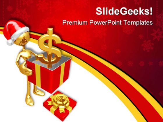 Christmas Gift Dollar Money PowerPoint Themes And PowerPoint Slides 0711 Christmas Gift Dollar Money PowerPoint Themes And PowerPoint Slides 0711