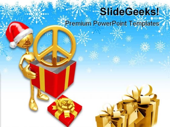 Christmas Gift Peace Festival PowerPoint Templates And PowerPoint Backgrounds 0811 Christmas Gift Peace Festival PowerPoint Templates And PowerPoint Backgrounds 0811