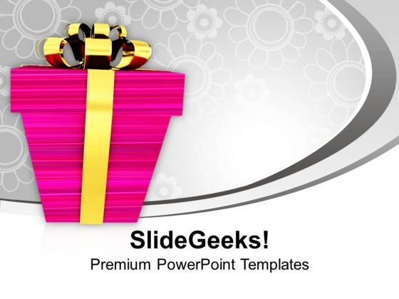 Christmas Gift With Golden Wrappings Festival PowerPoint Templates Ppt Backgrounds For Slides 1112 Christmas Gift With Golden Wrappings Festival PowerPoint Templates Ppt Backgrounds For Slides 1112