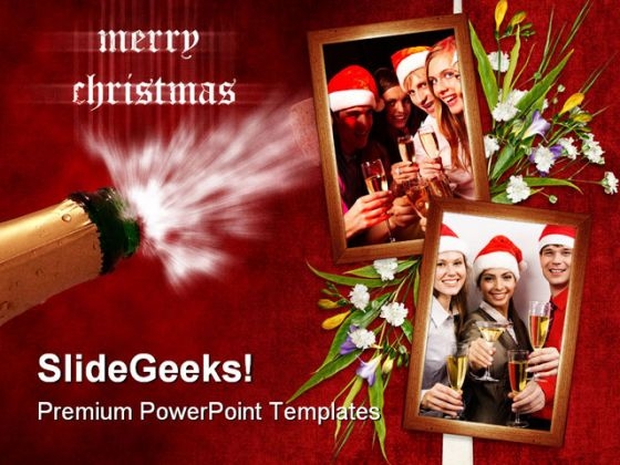 Christmas Holidays Celebration PowerPoint Template 1010 Christmas Holidays Celebration PowerPoint Template 1010