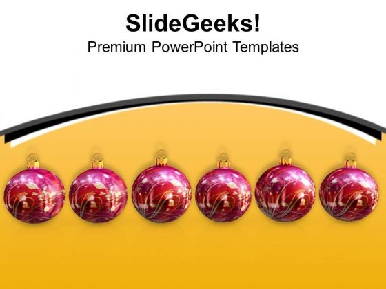 Christmas Ornaments Decoration Festival PowerPoint Templates Ppt Backgrounds For Slides 1112
