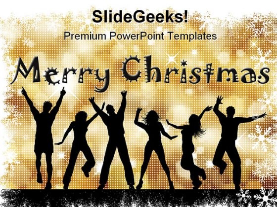 Christmas Party Celebration PowerPoint Template 1010 Christmas Party Celebration PowerPoint Template 1010