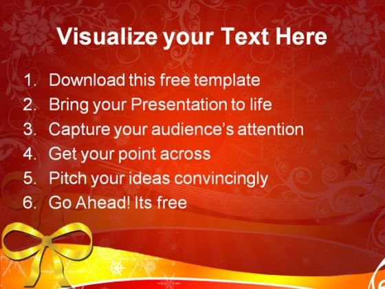 Lovely Christmas Background PowerPoint Template content ready ideas