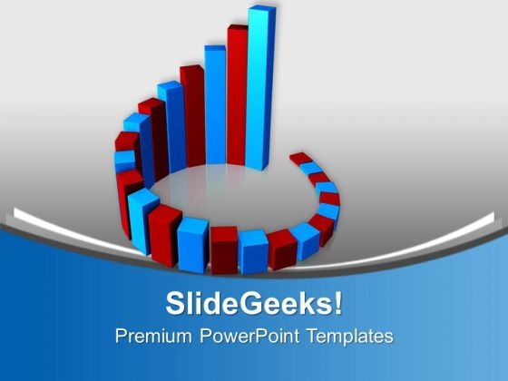 Circular Red And Blue Bar Graph PowerPoint Templates Ppt Backgrounds For Slides 0313 Circular Red And Blue Bar Graph PowerPoint Templates Ppt Backgrounds For Slides 0313