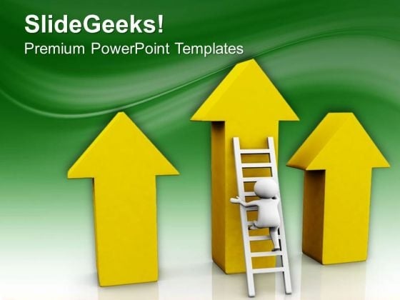 Climbing The Success Ladder PowerPoint Templates Ppt Backgrounds For Slides 0713 Climbing The Success Ladder PowerPoint Templates Ppt Backgrounds For Slides 0713