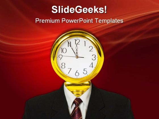 Clock For Head Future PowerPoint Templates And PowerPoint Backgrounds 0611 Clock For Head Future PowerPoint Templates And PowerPoint Backgrounds 0611