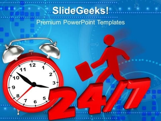 Clock Time Planning PowerPoint Templates And PowerPoint Themes 0912