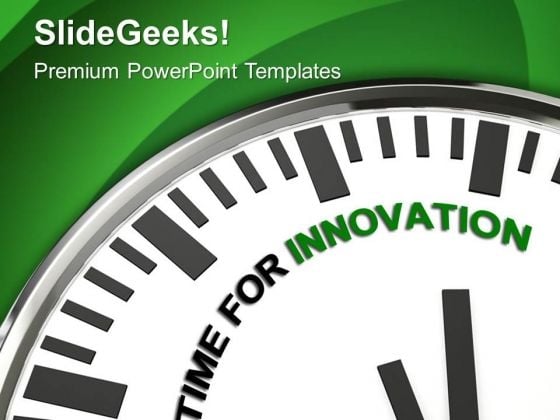 Clock With Words Time For Innovation PowerPoint Templates Ppt Backgrounds For Slides 0313 Clock With Words Time For Innovation PowerPoint Templates Ppt Backgrounds For Slides 0313