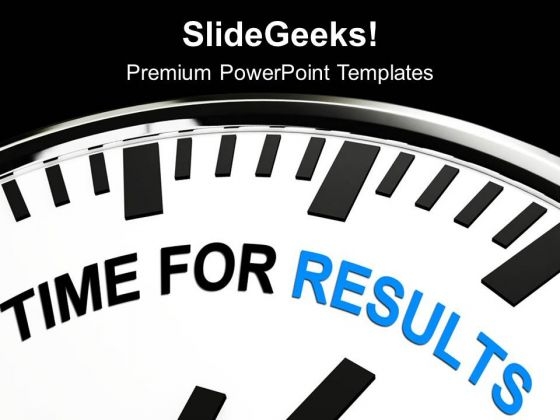 Clock With Words Time For Results PowerPoint Templates Ppt Backgrounds For Slides 0313 Clock With Words Time For Results PowerPoint Templates Ppt Backgrounds For Slides 0313