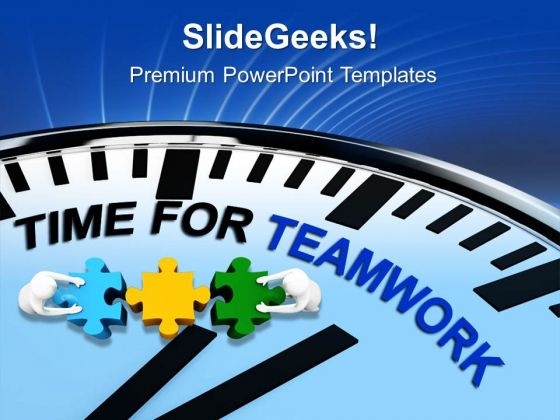 Clock With Words Time For Teamwork PowerPoint Templates Ppt Backgrounds For Slides 0813 Clock With Words Time For Teamwork PowerPoint Templates Ppt Backgrounds For Slides 0813