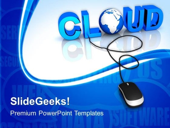 Cloud With Computer Mouse PowerPoint Templates And PowerPoint Themes 1012 Cloud With Computer Mouse PowerPoint Templates And PowerPoint Themes 1012
