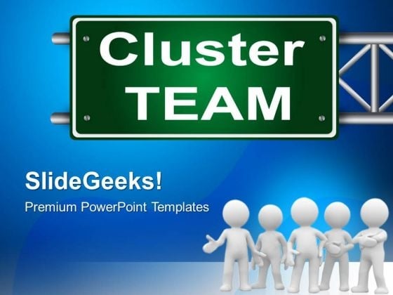 Cluster Team Communication PowerPoint Templates And PowerPoint Themes 0412